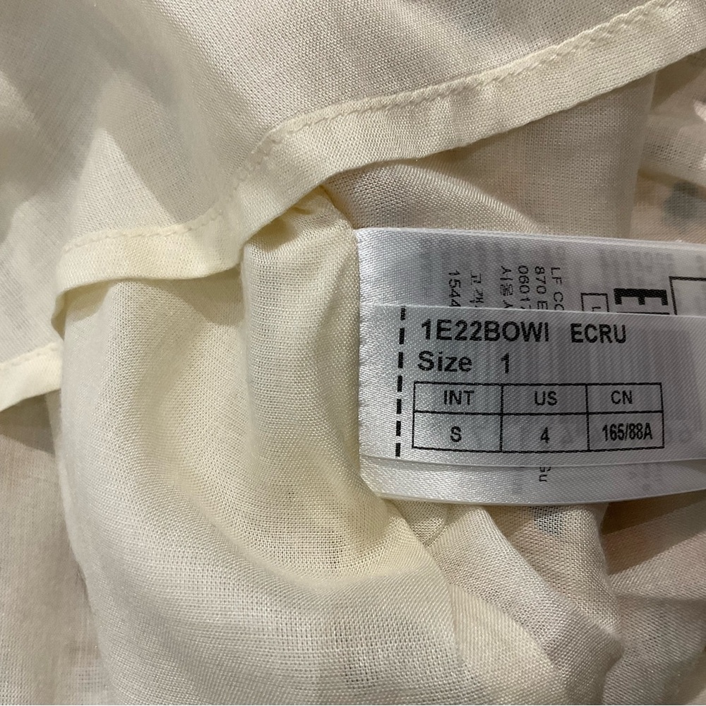 ba&sh Floral Midi Dress in Cream and Black - Picture 12 of 14